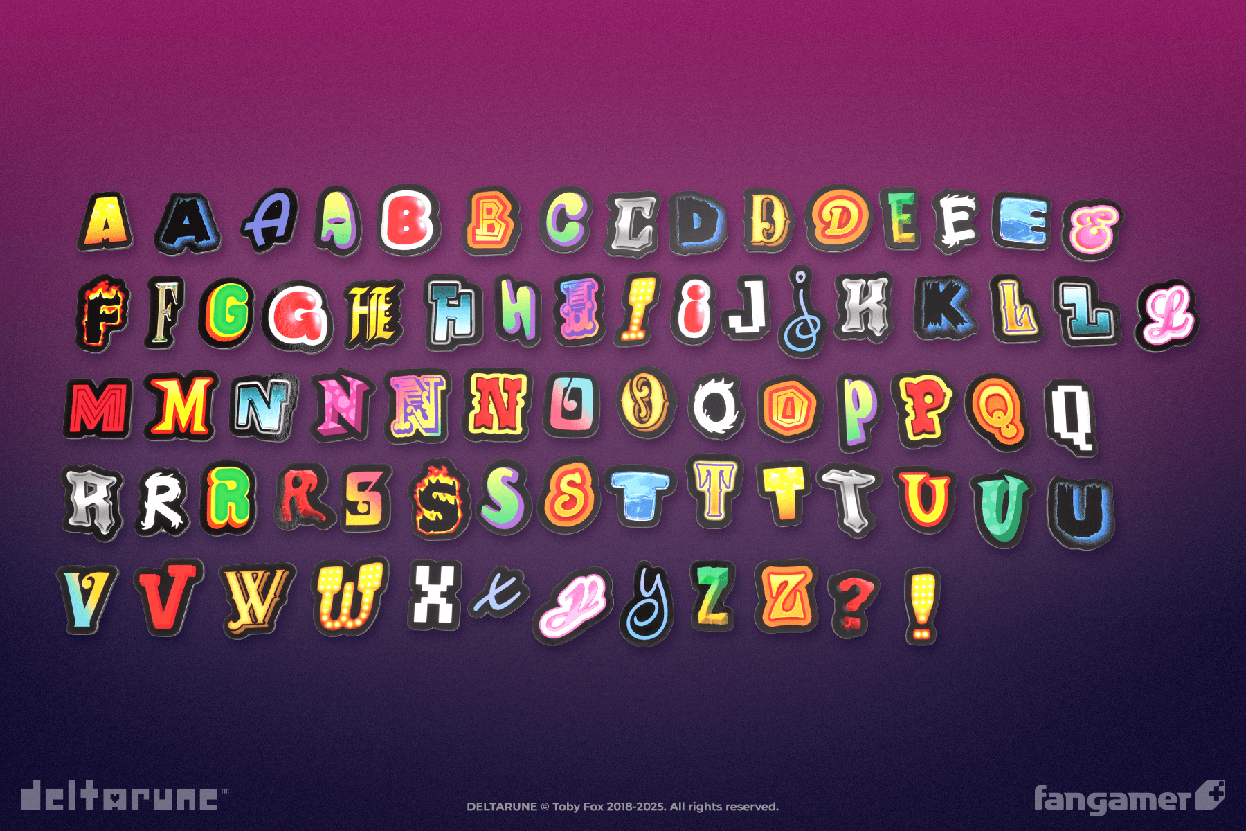 Mr. Tenna's Word Art Magnet Set