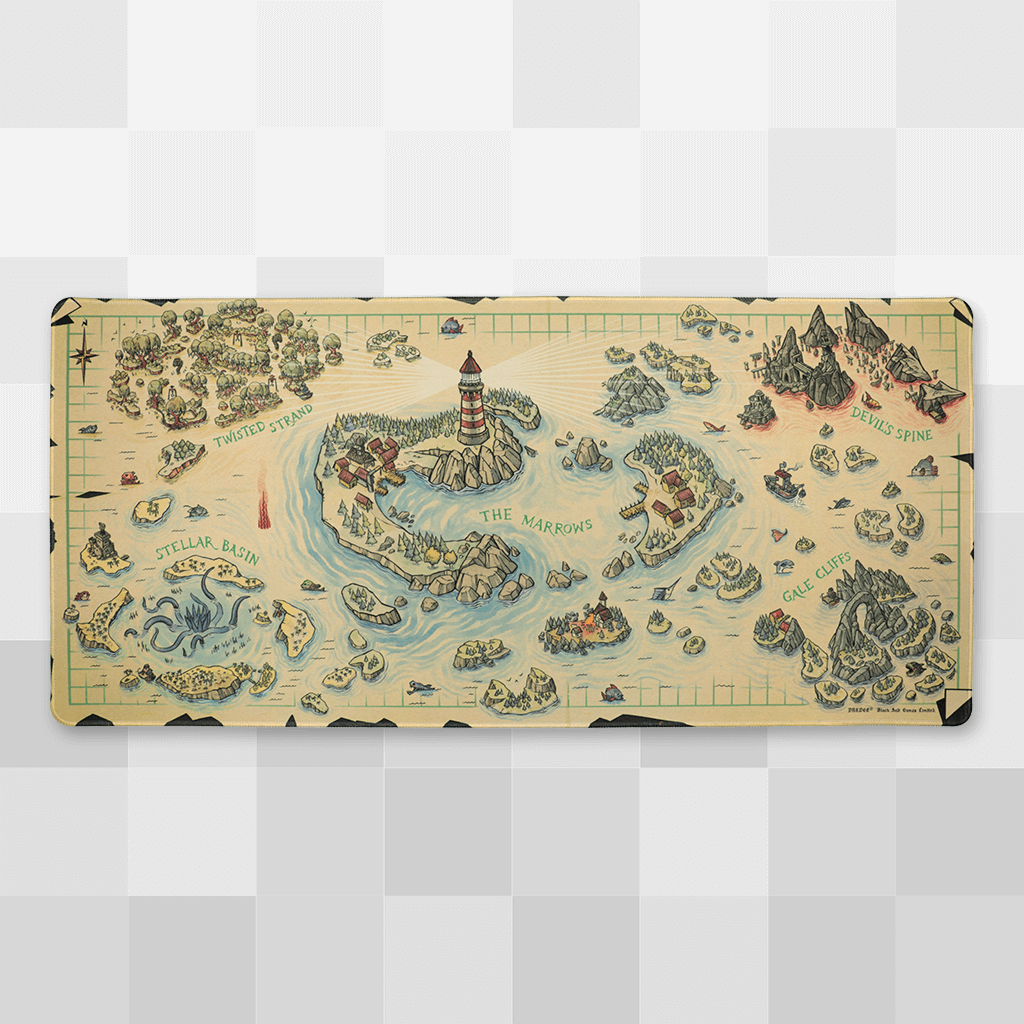 Fisherman's Map Desk Mat