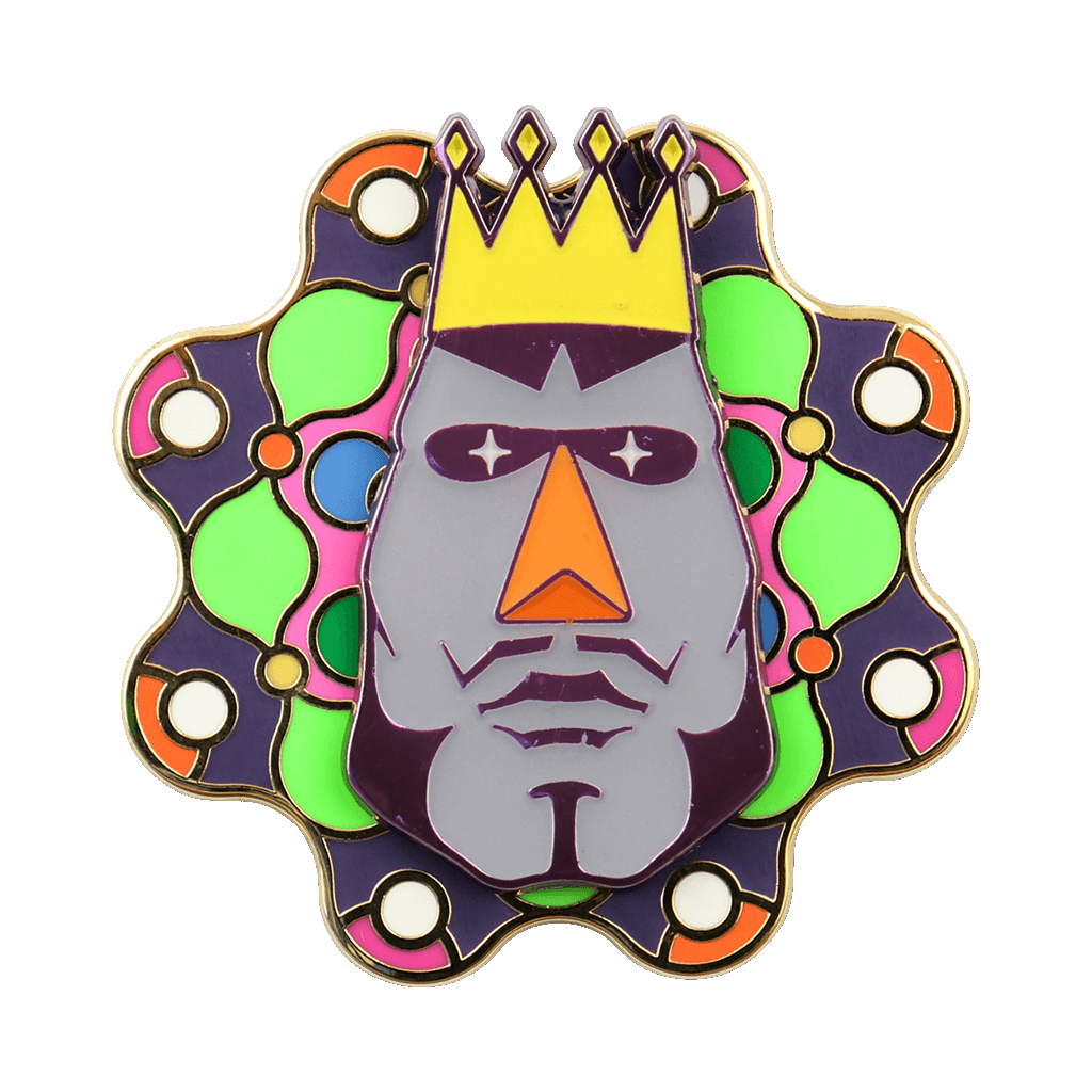 King of All Cosmos Spinning Pin