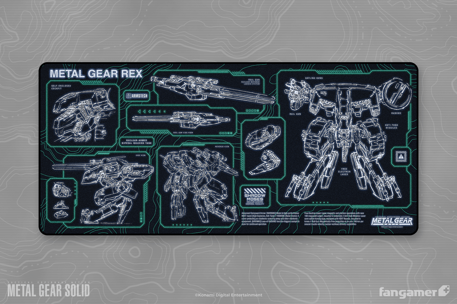 Mechanized Desk Mat