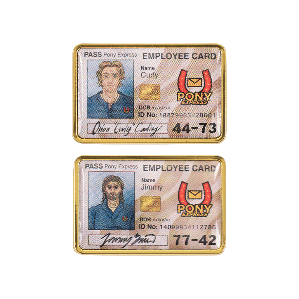 Curly and Jimmy ID Card Pin Set