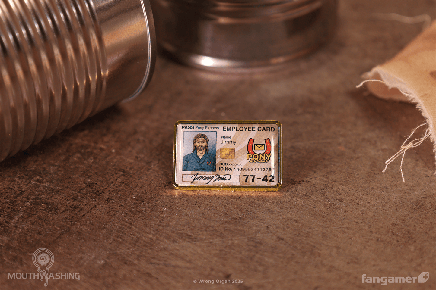 Curly and Jimmy ID Card Pin Set