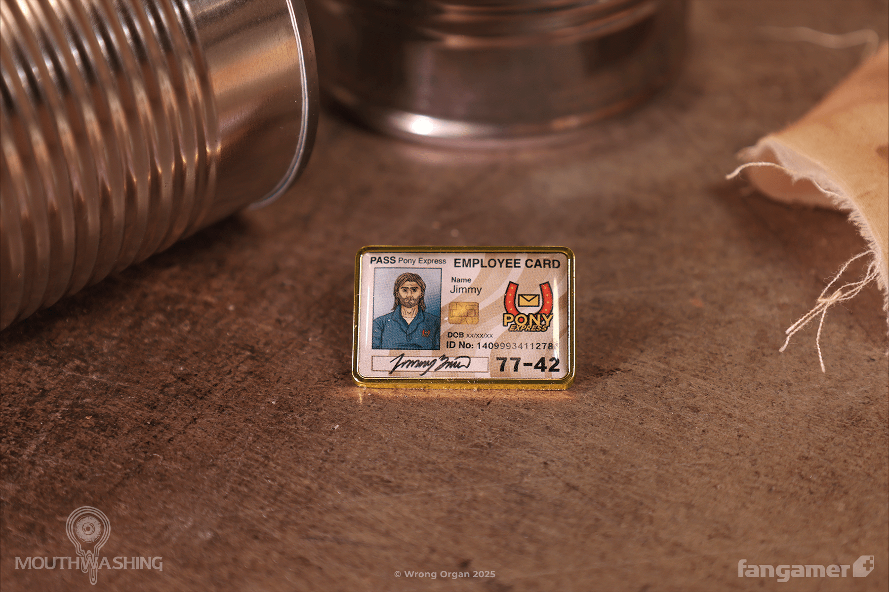 Curly and Jimmy ID Card Pin Set