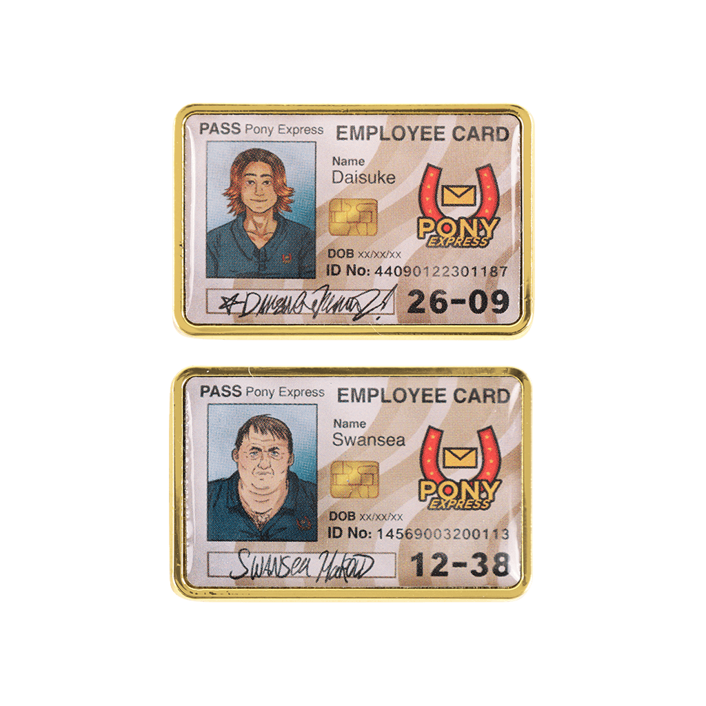 Daisuke and Swansea ID Card Pins