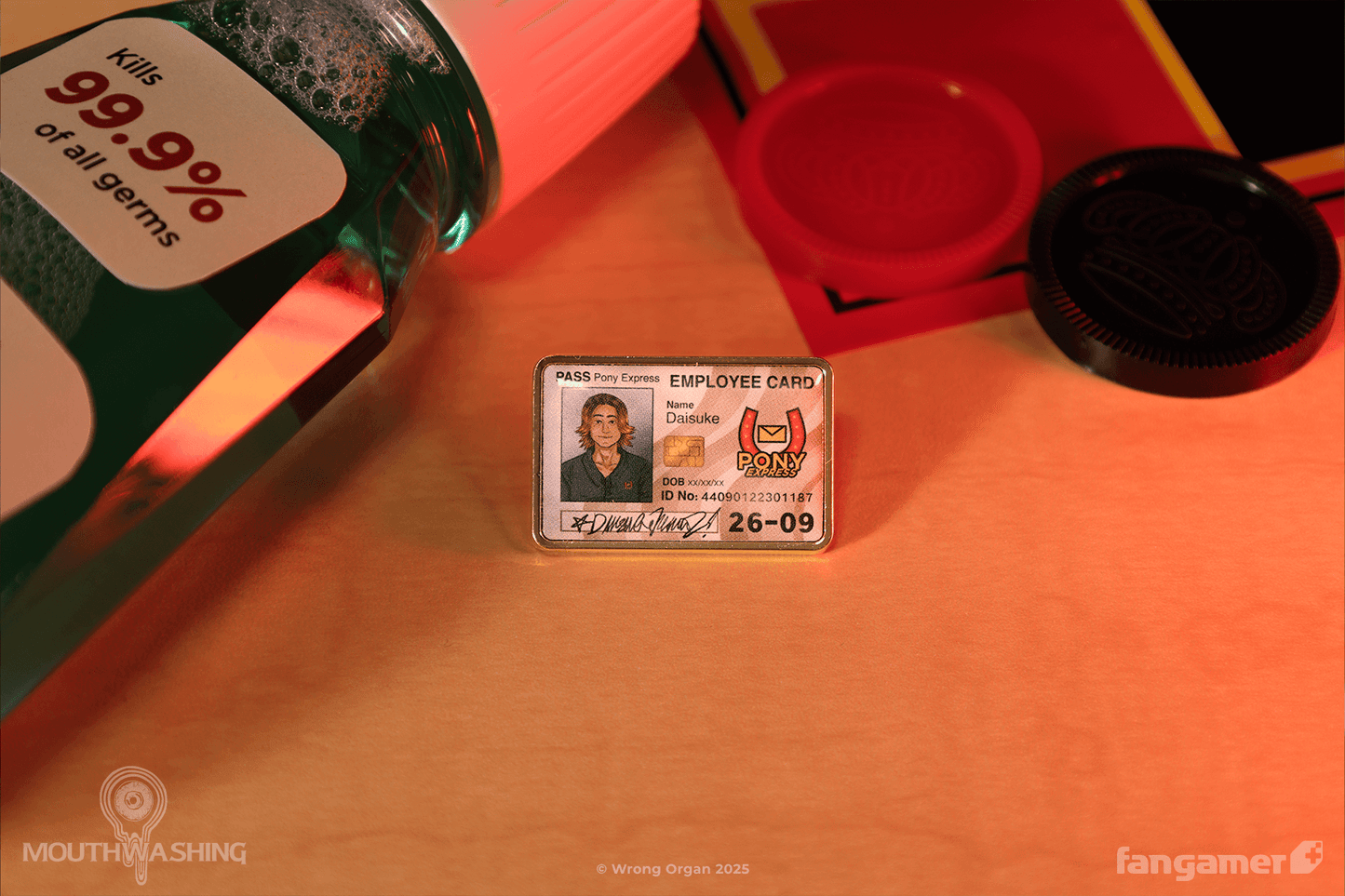 Daisuke and Swansea ID Card Pins