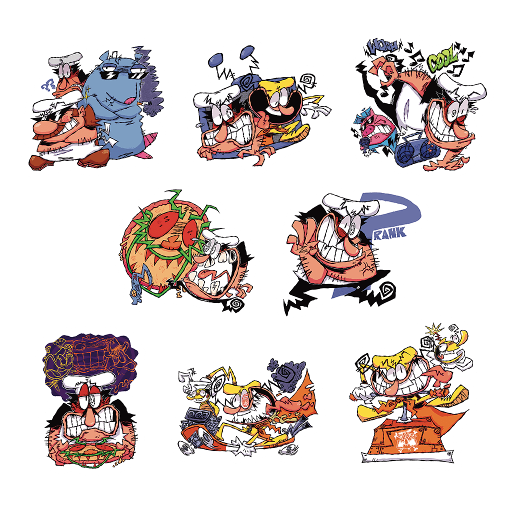 Pizza Tower Sticker Set