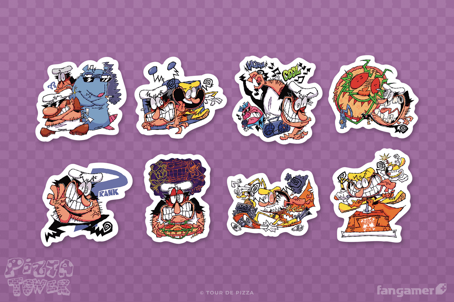 Pizza Tower Sticker Set