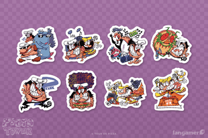 Pizza Tower Sticker Set