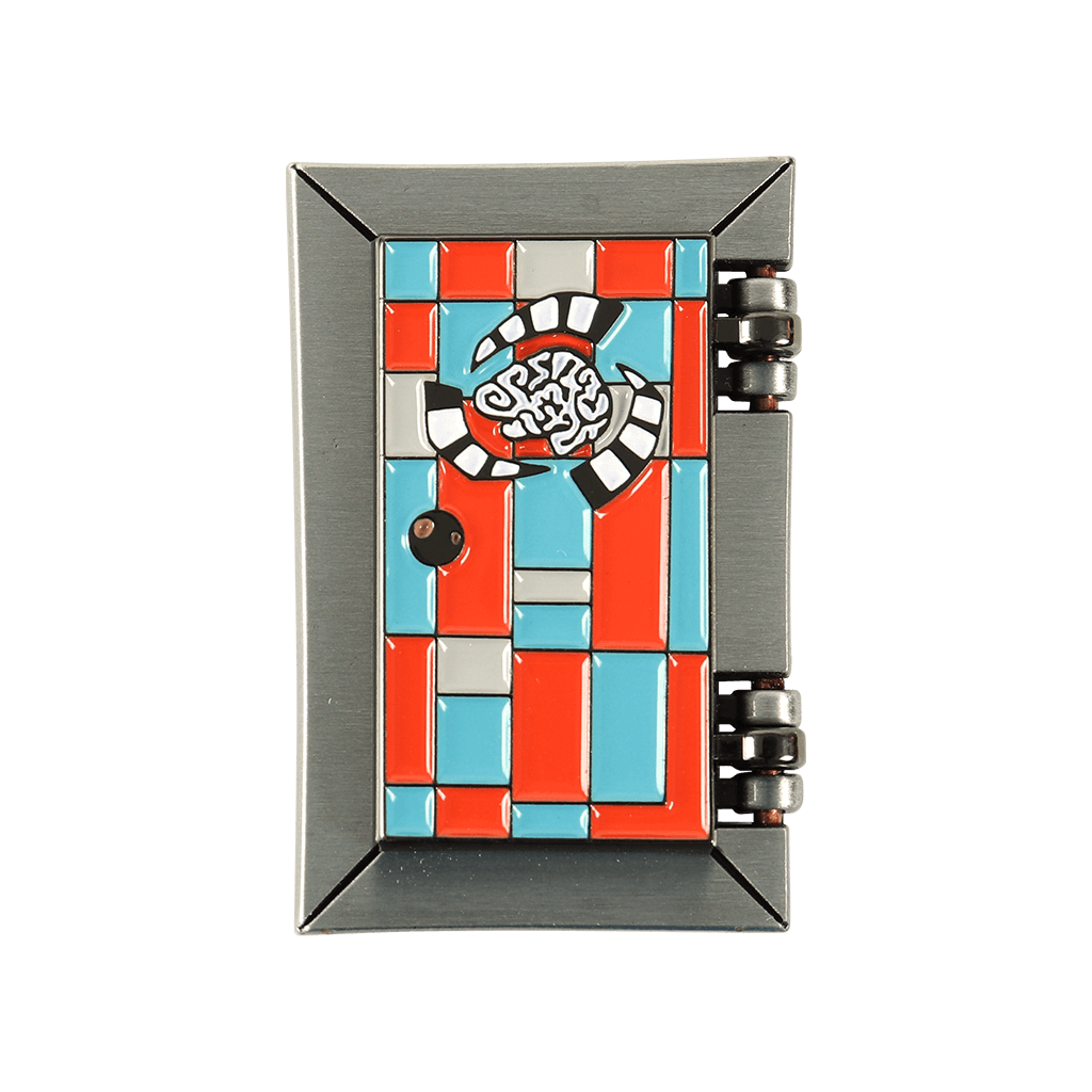 Psycho-Portal Hinged Lenticular Pin