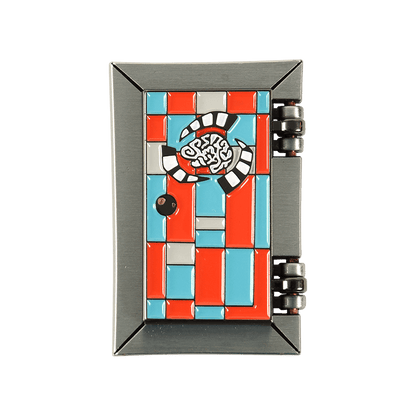 Psycho-Portal Hinged Lenticular Pin