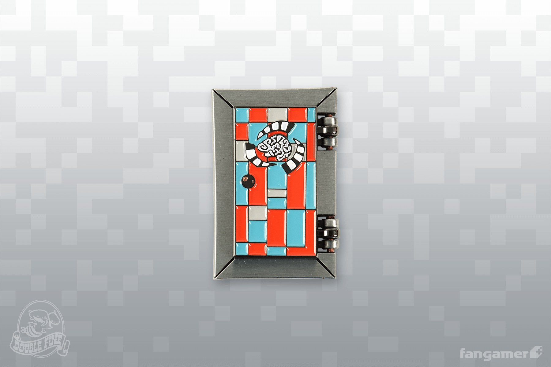 Psycho-Portal Hinged Lenticular Pin
