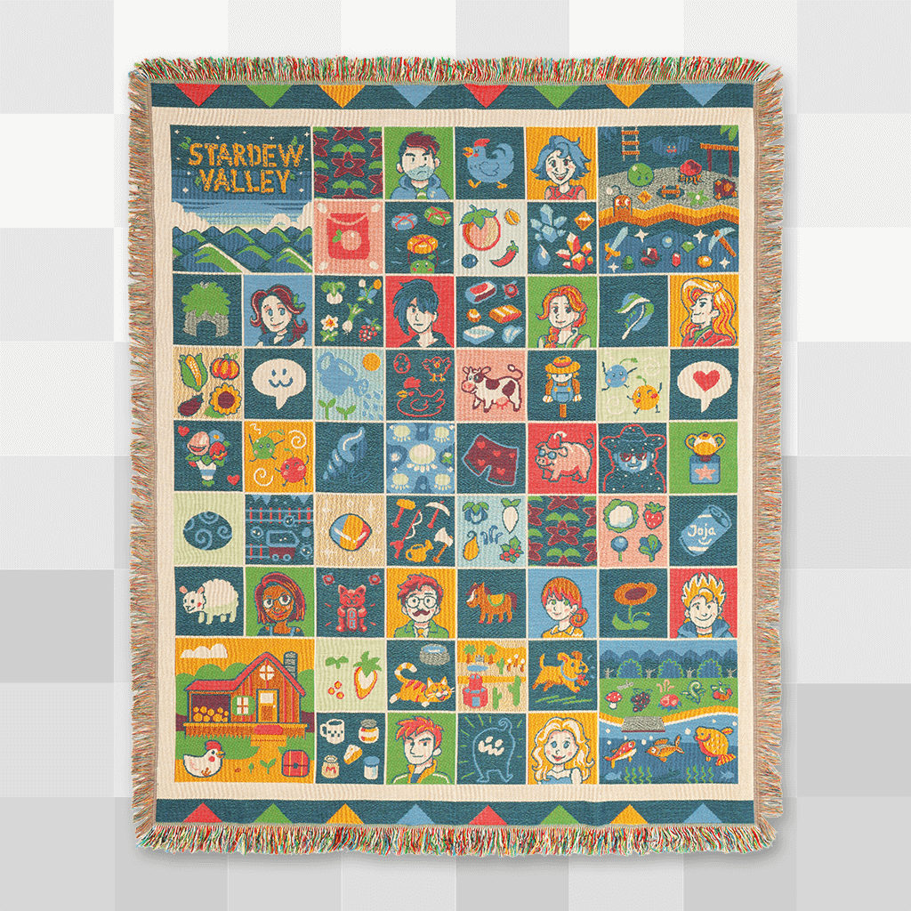 Farmhouse Patchwork Throw Blanket