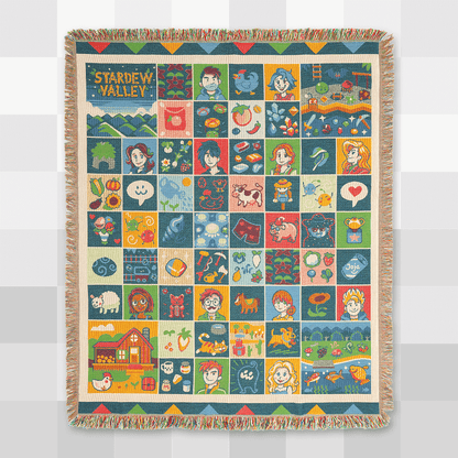 Farmhouse Patchwork Throw Blanket