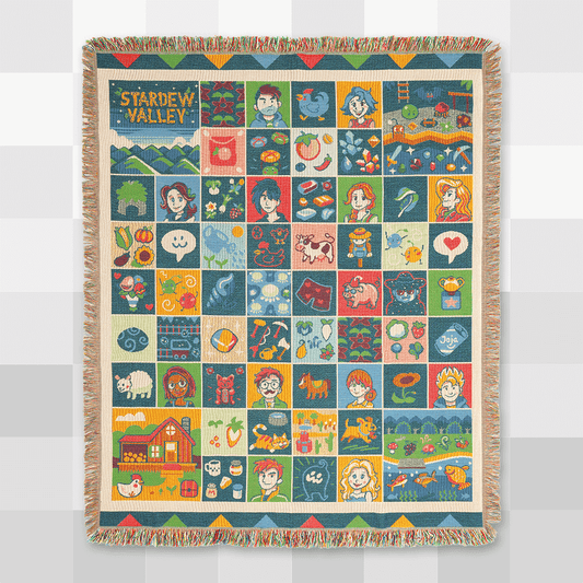 Farmhouse Patchwork Throw Blanket