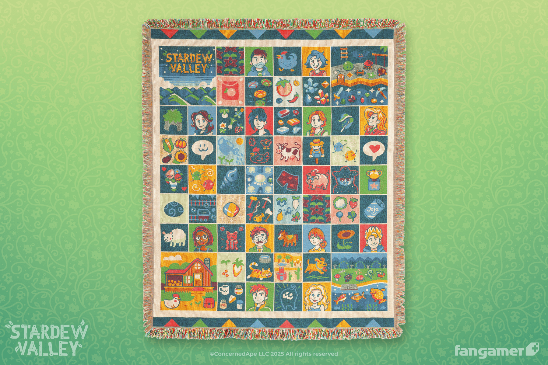 Farmhouse Patchwork Throw Blanket