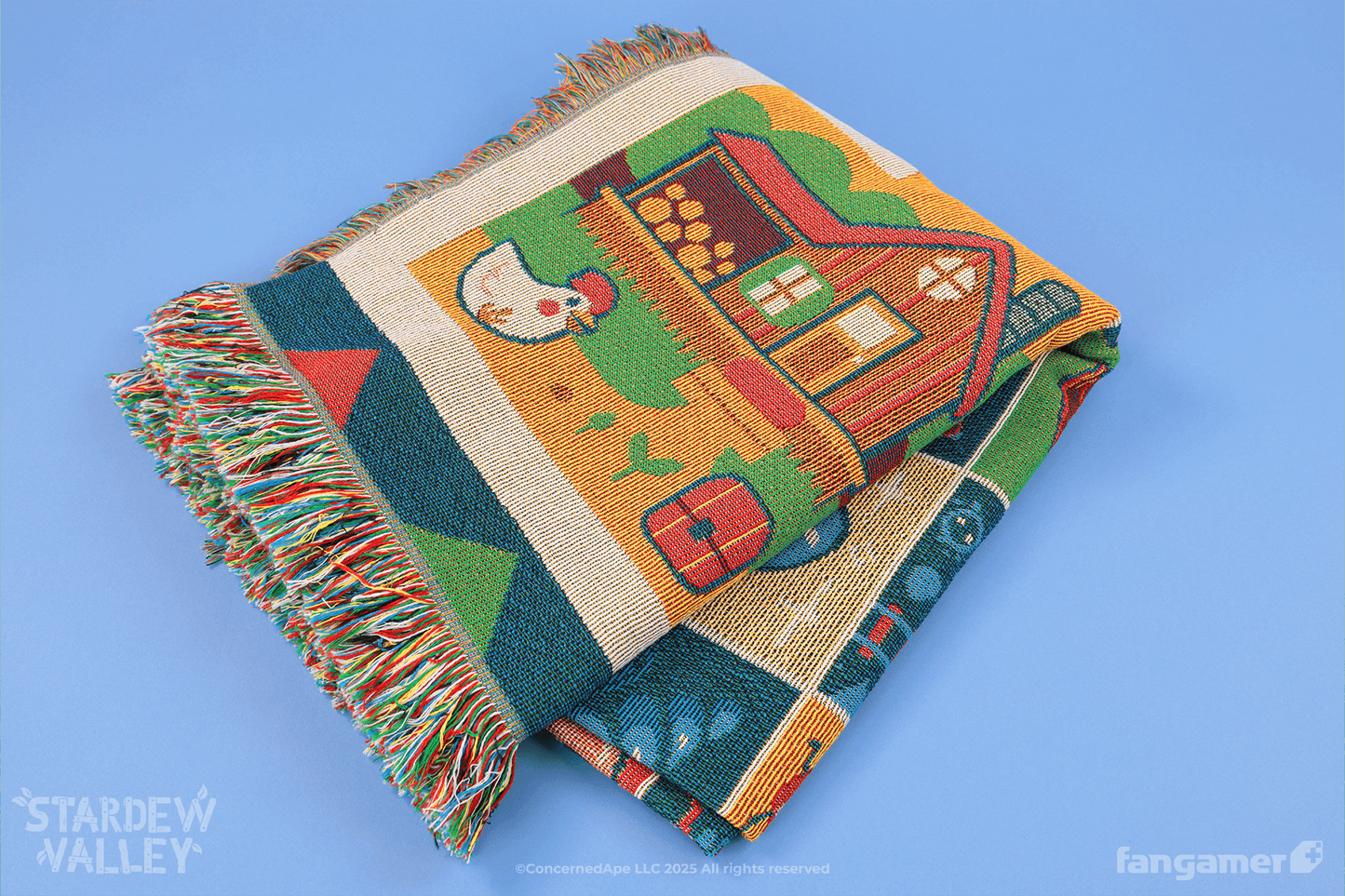Farmhouse Patchwork Throw Blanket