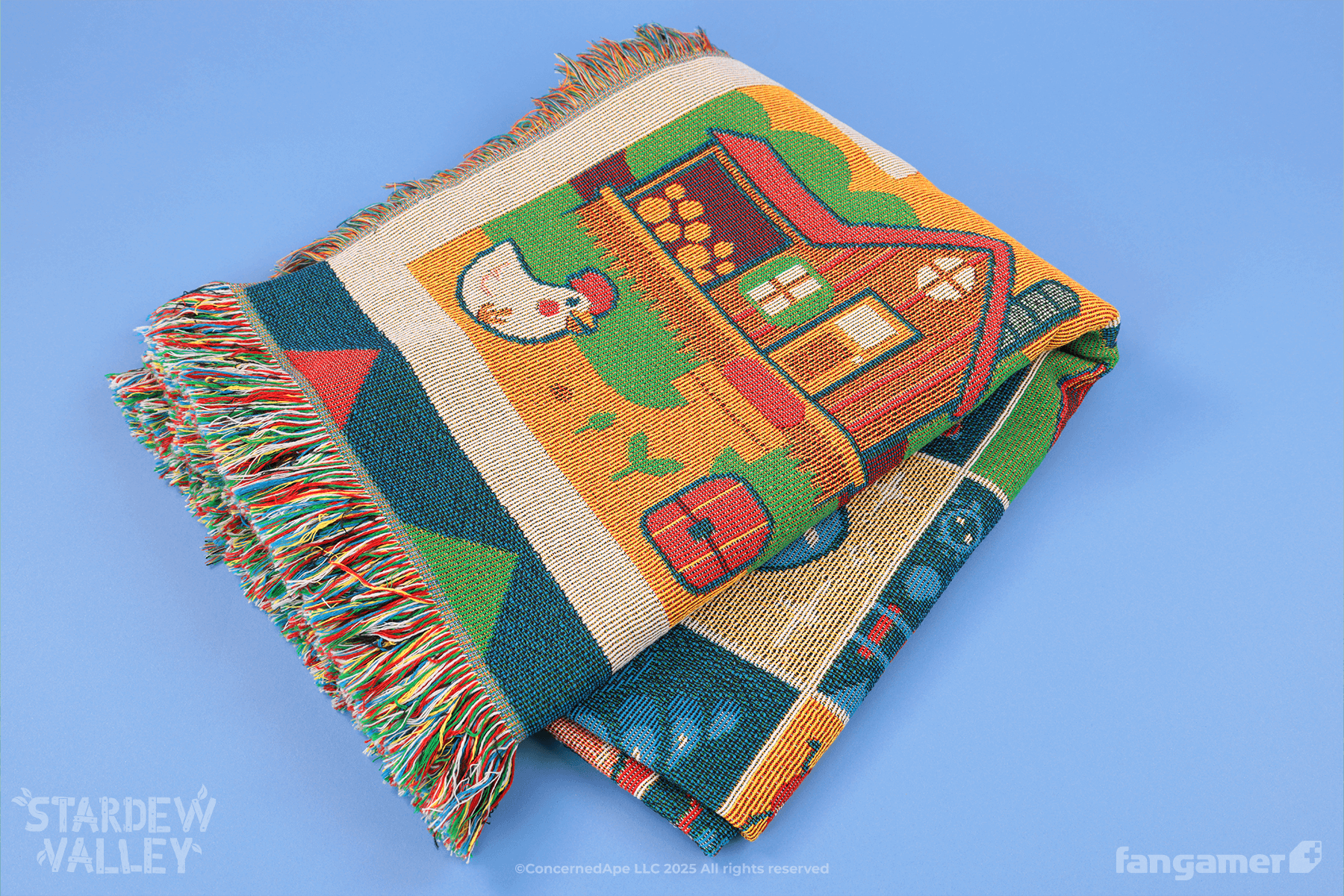 Farmhouse Patchwork Throw Blanket