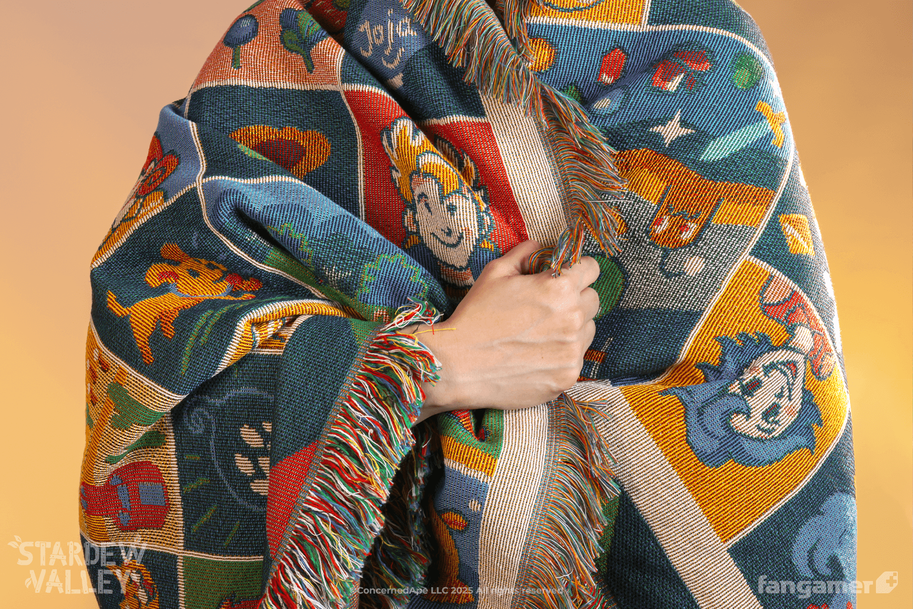 Farmhouse Patchwork Throw Blanket