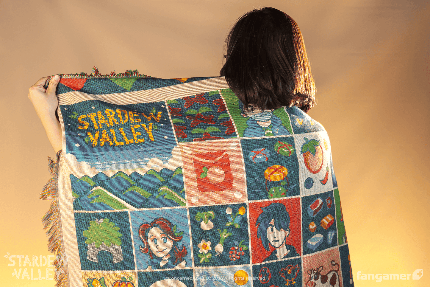 Farmhouse Patchwork Throw Blanket