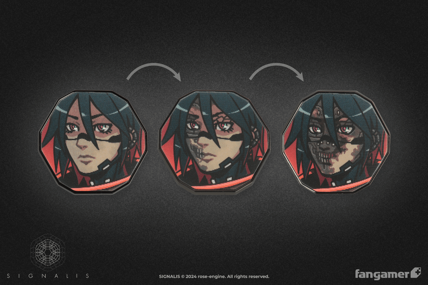 Corruption Lenticular Pin