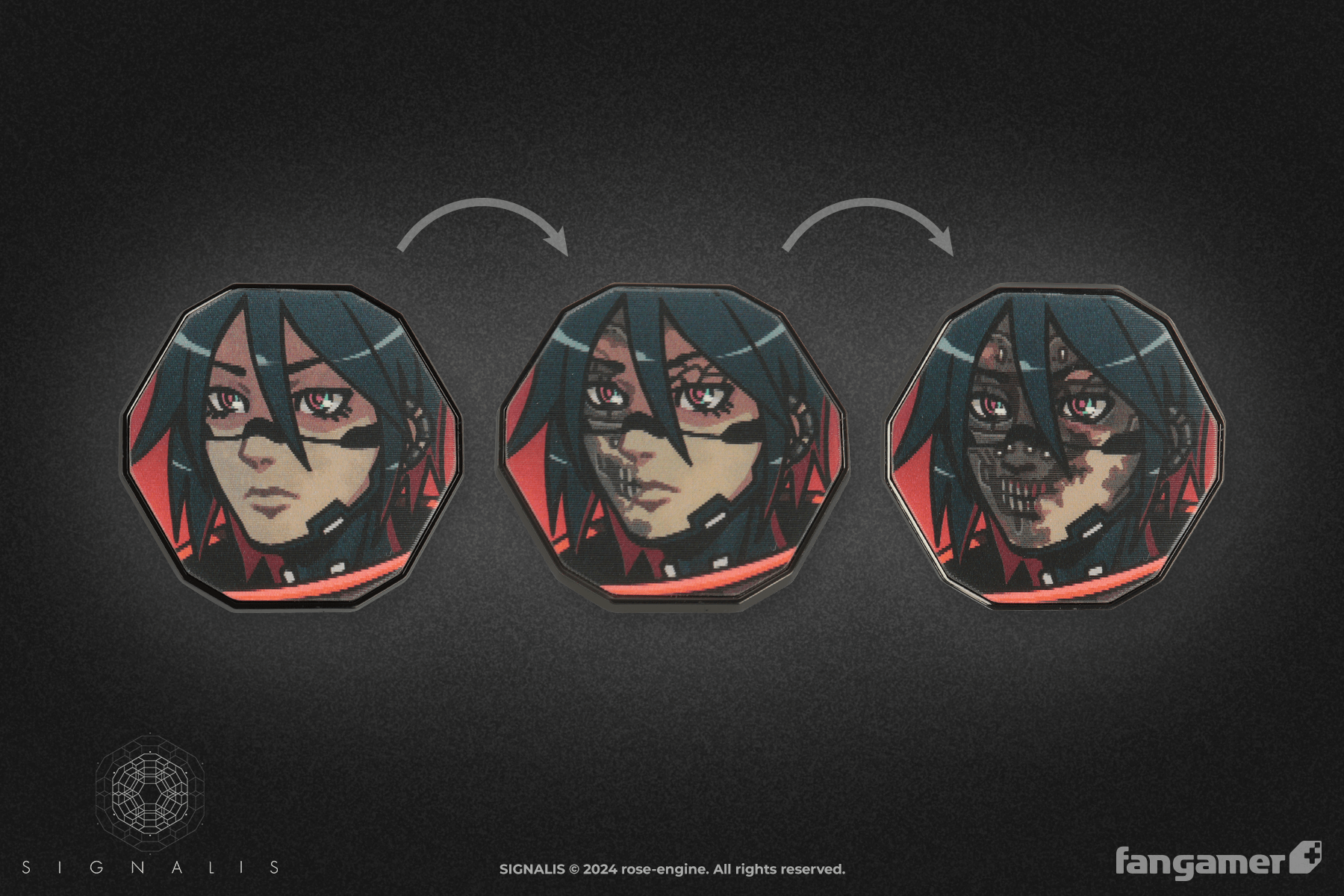 Corruption Lenticular Pin