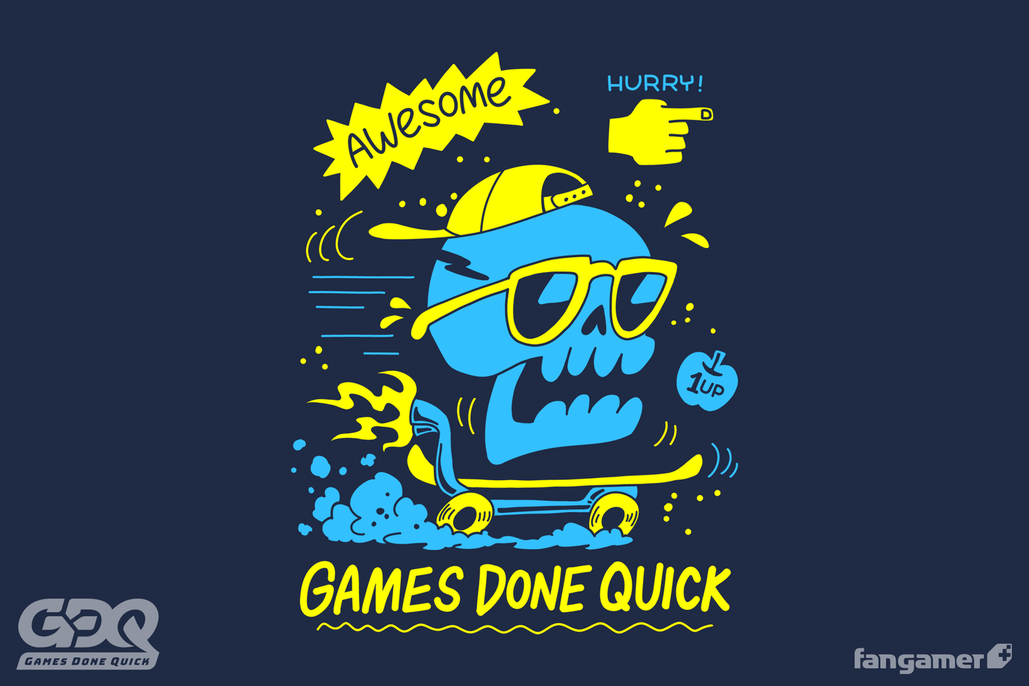 GDQ Skater Skull