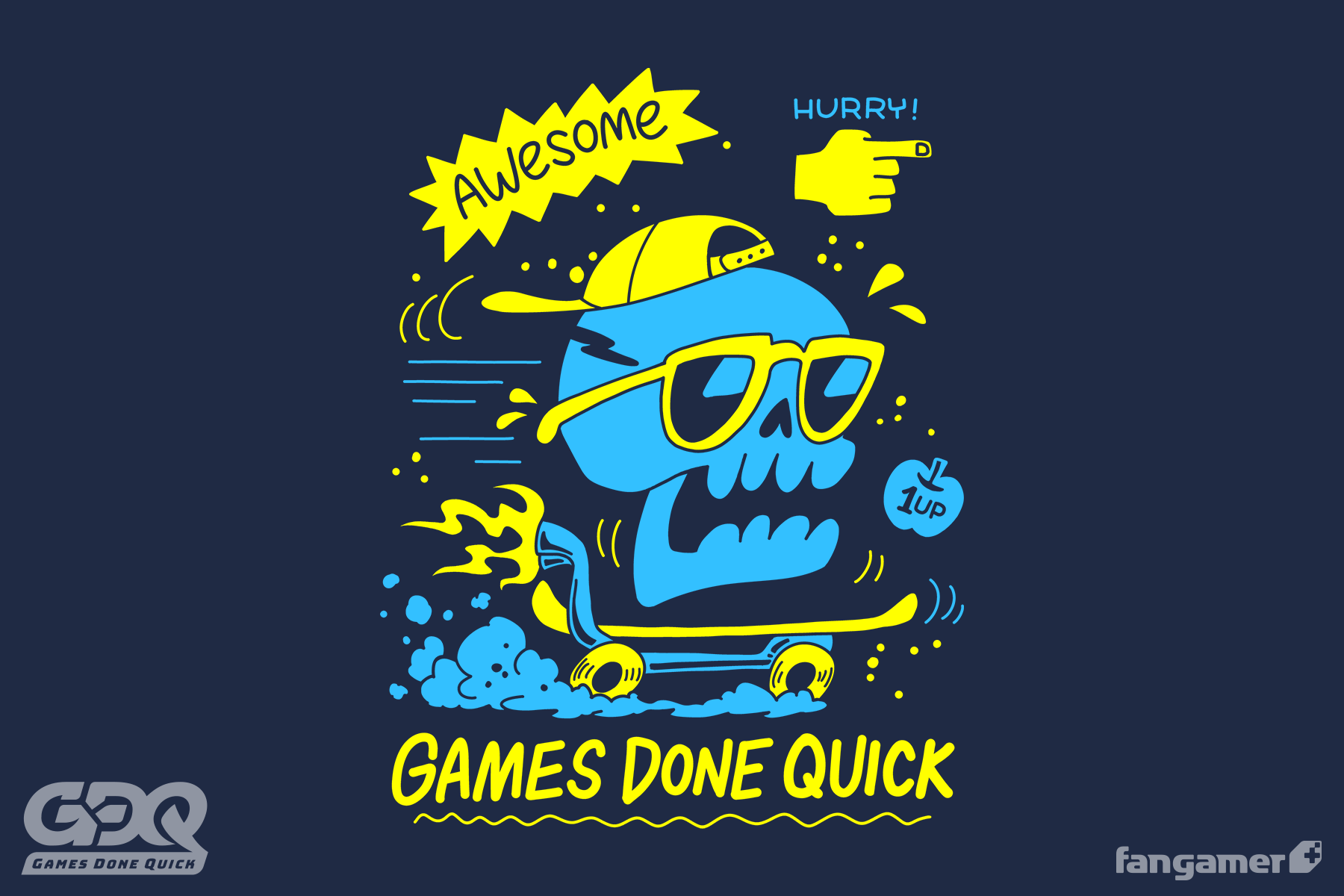 GDQ Skater Skull