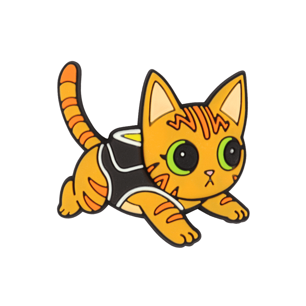 Curious Cat PVC Pin