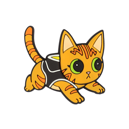 Curious Cat PVC Pin