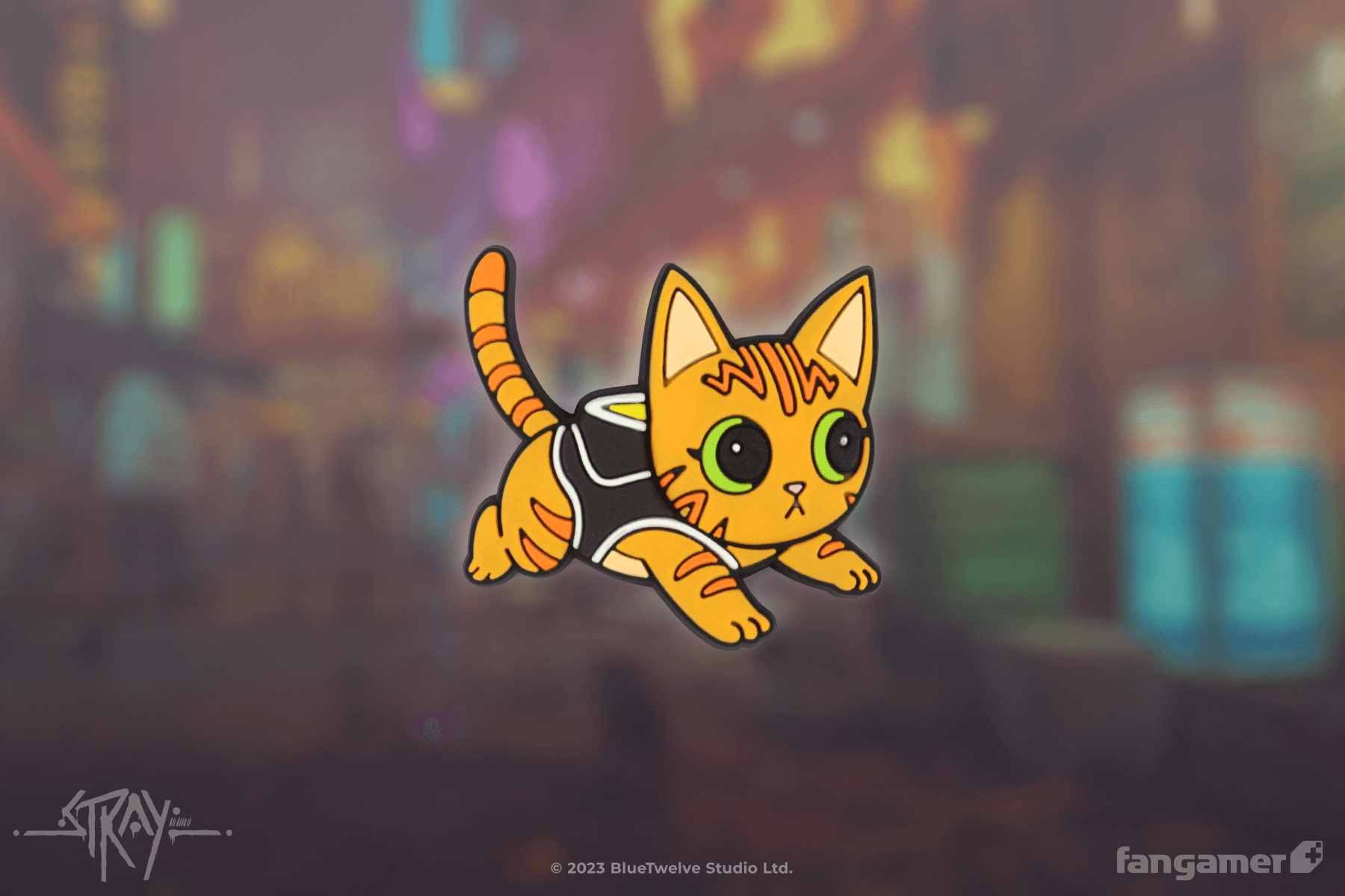 Curious Cat PVC Pin