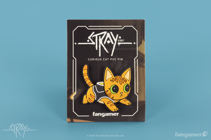 Curious Cat PVC Pin