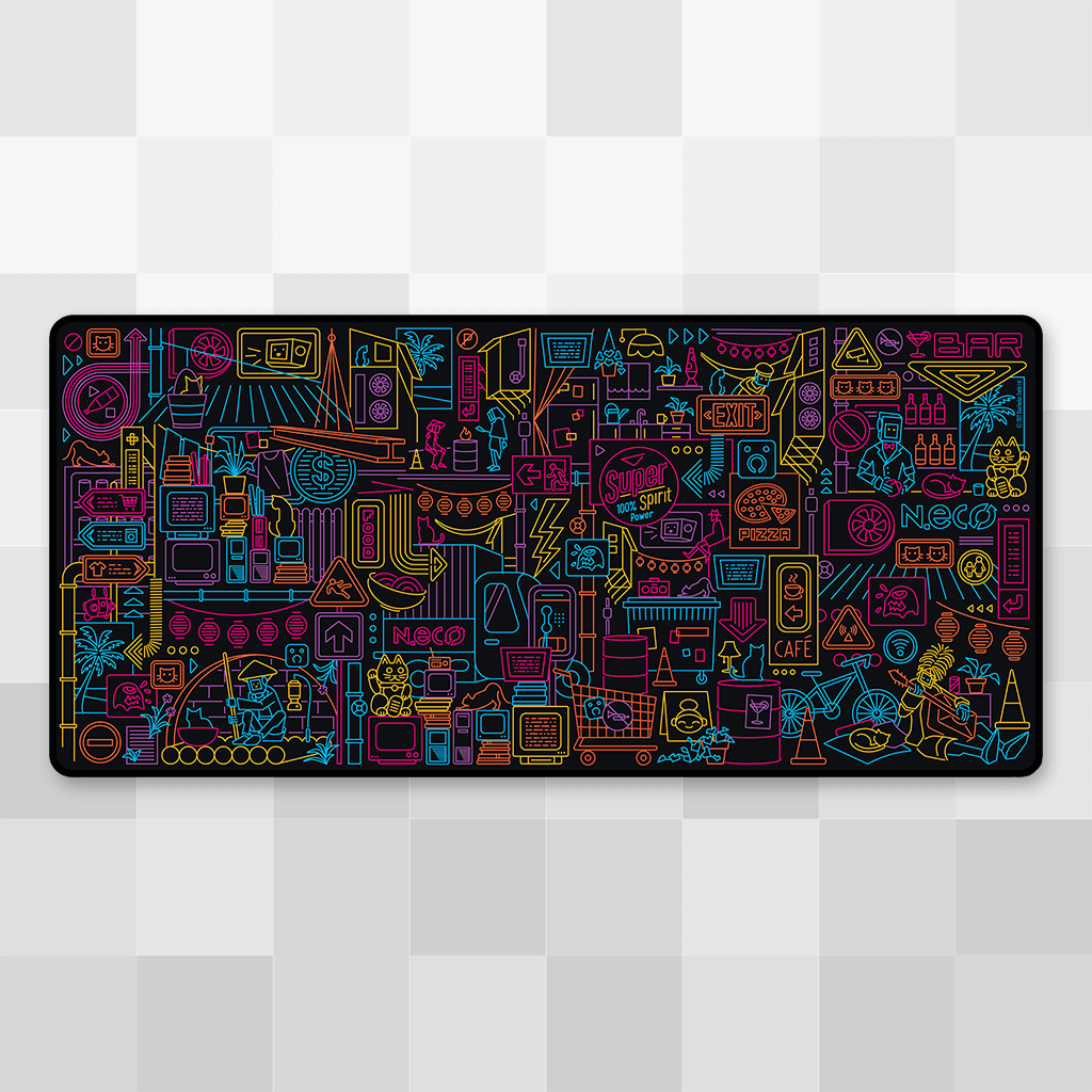 Walled City 99 Desk Mat