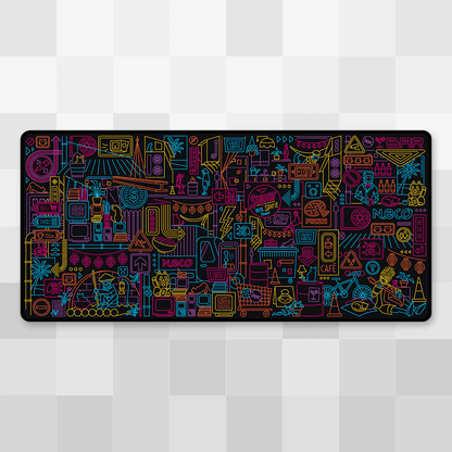 Walled City 99 Desk Mat