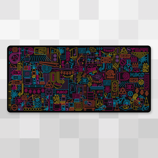 Walled City 99 Desk Mat