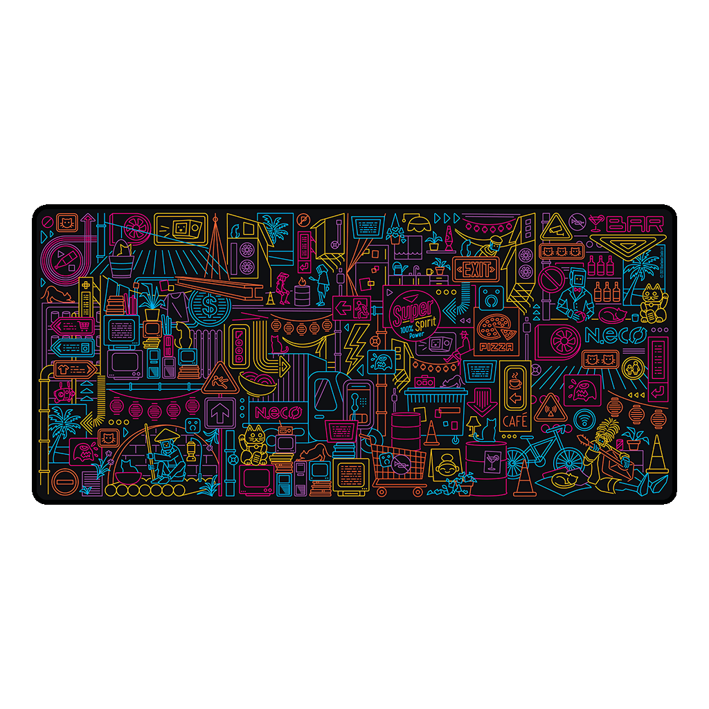 Walled City 99 Desk Mat