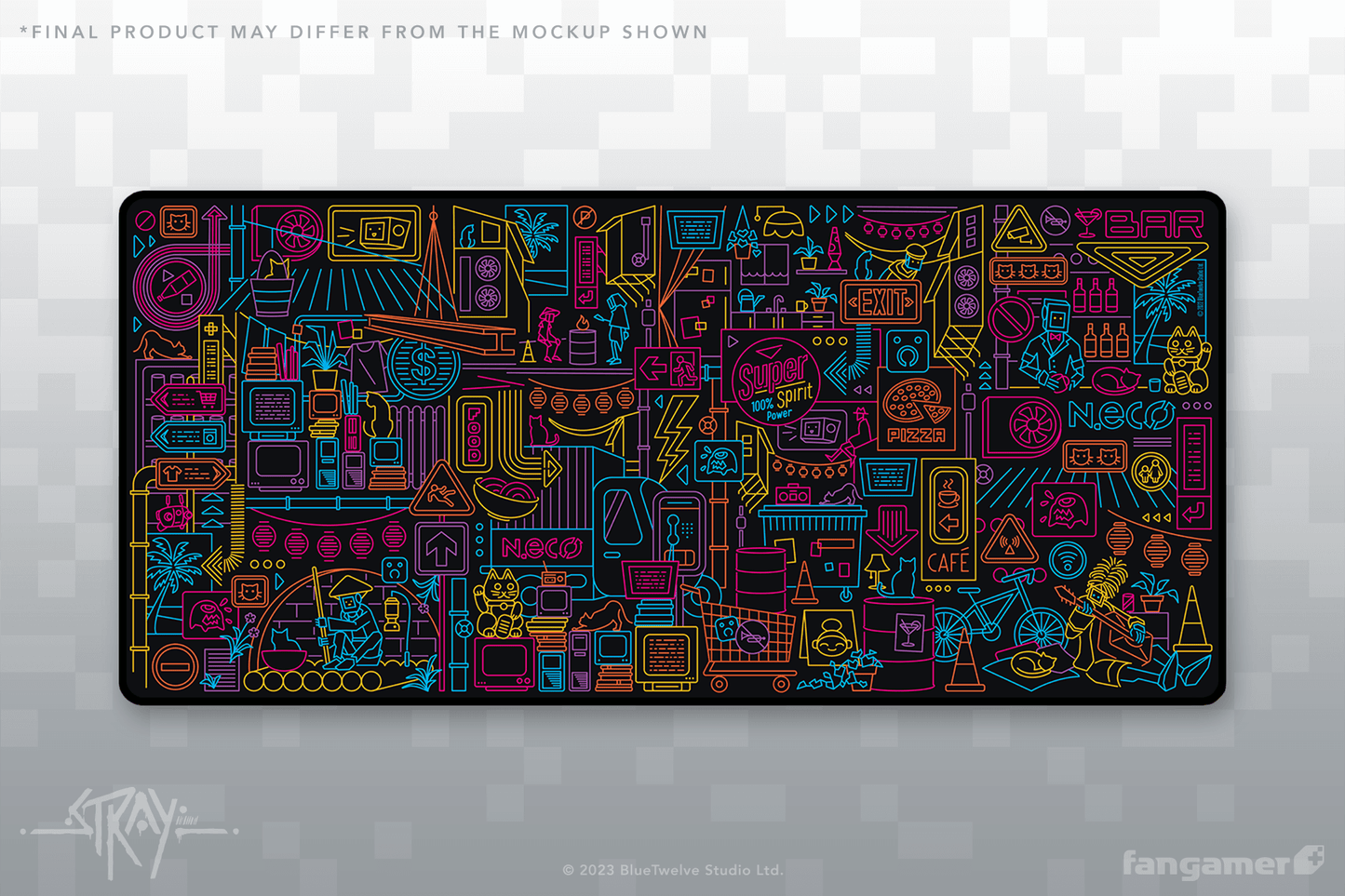 Walled City 99 Desk Mat