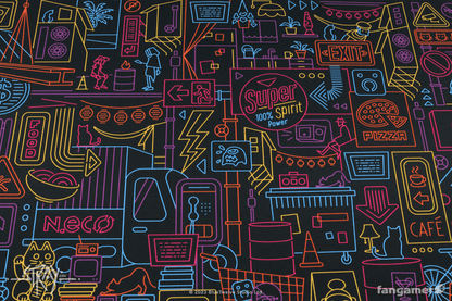 Walled City 99 Desk Mat