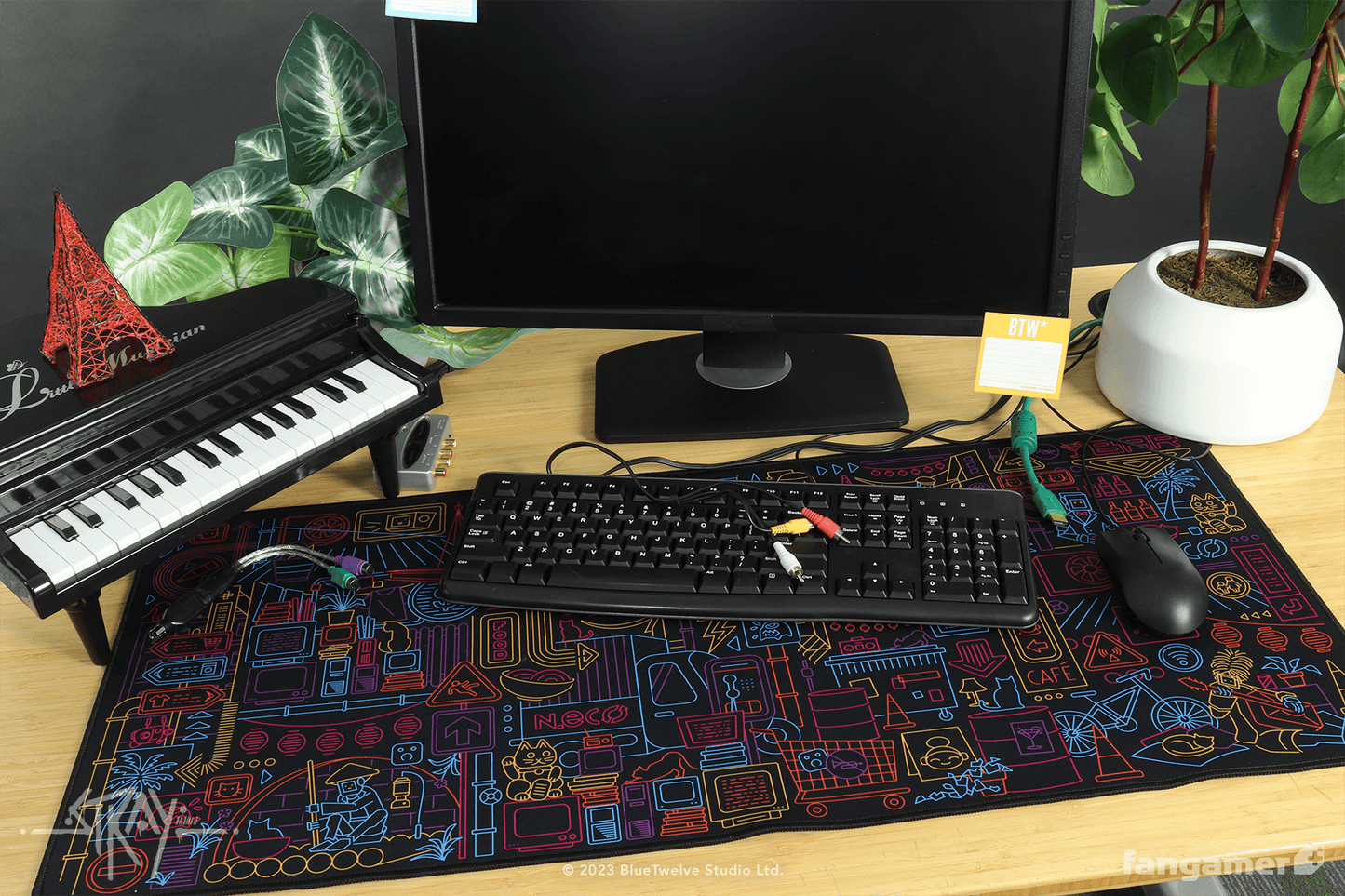 Walled City 99 Desk Mat
