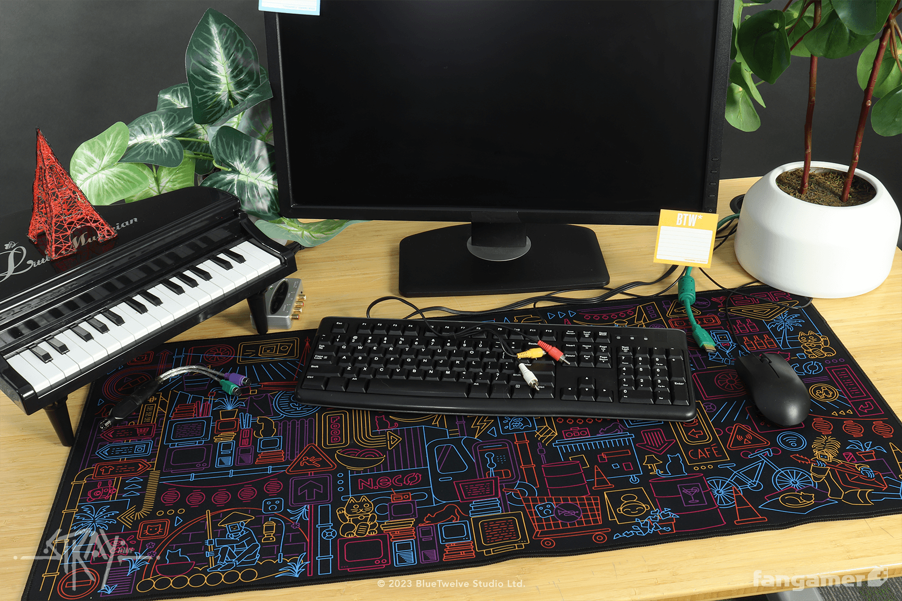 Walled City 99 Desk Mat