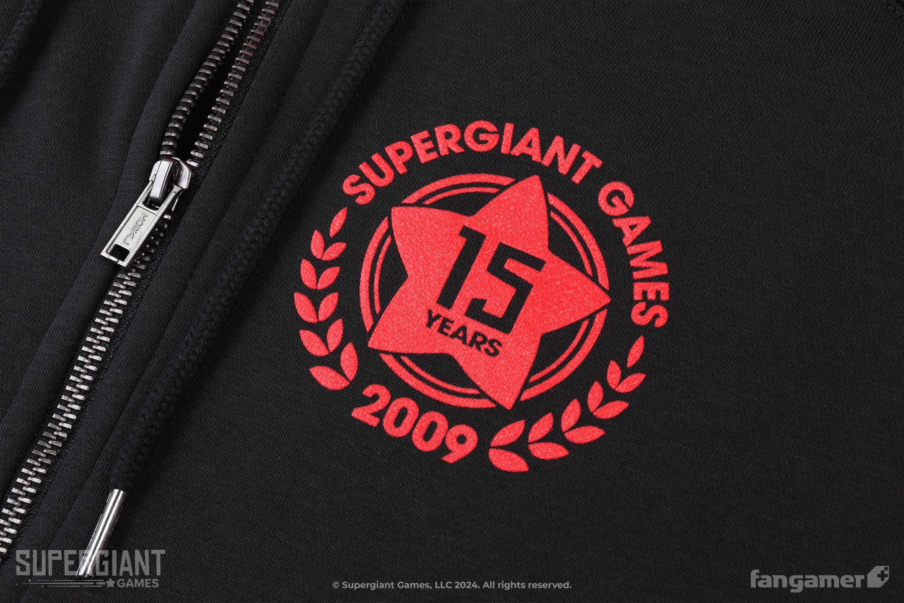 Supergiant Games 15th Anniversary Zip-Up Hoodie