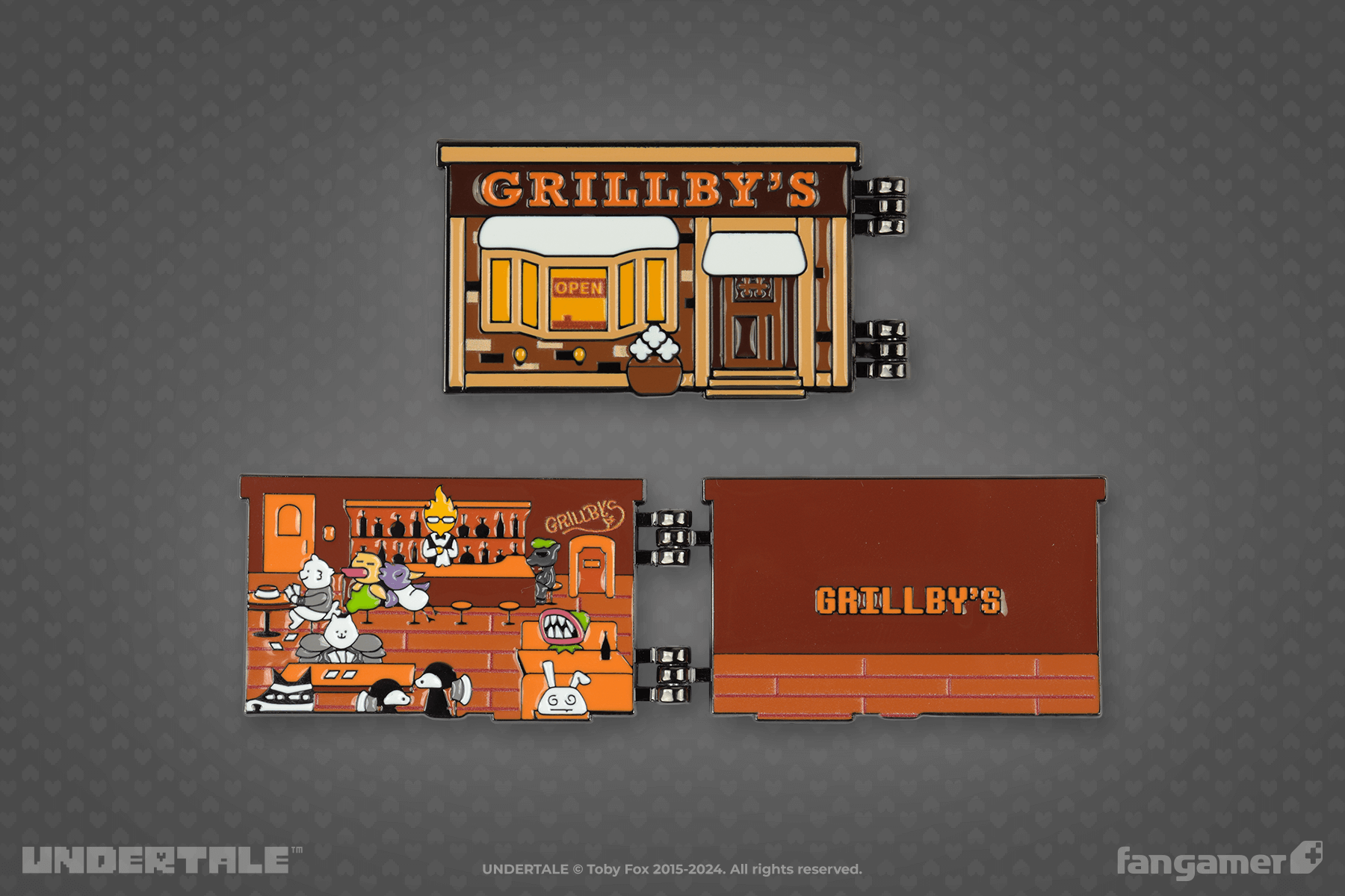 Grillby's Hinged Pin