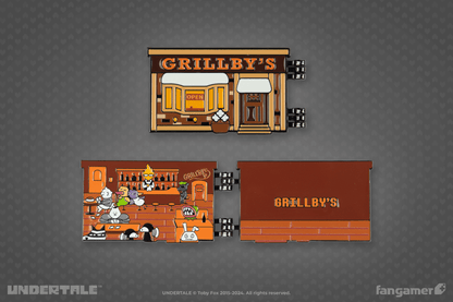 Grillby's Hinged Pin