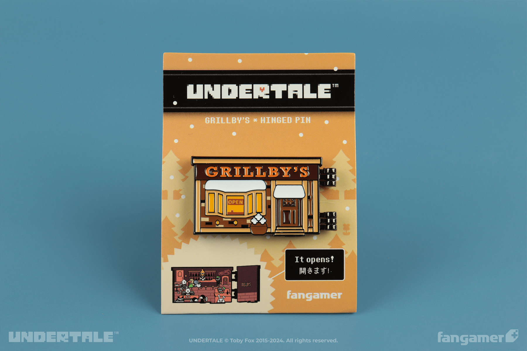 Grillby's Hinged Pin